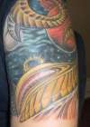 planets and bio tattoo