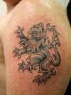 Lion Rampant tattoo
