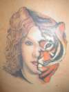 Self w/ Tiger - Custom tattoo