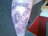 neptune--just the outline inked in so far.... tattoo