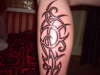 leg tribal tattoo