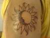 sun,moon tattoo