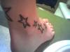 Starry foot. tattoo