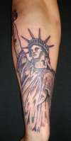 statue of lib tattoo