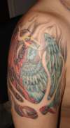 half angel & half evil tattoo