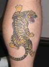 Climbing Tiger tattoo