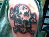cover up (skeleton skull) tattoo