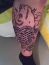other leg tattoo