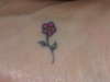 Foot Flower tattoo
