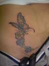 Butterfly in Flowers tattoo
