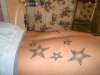 stars on my ribs/back tattoo
