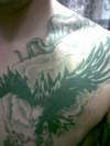 Tribal bird tattoo