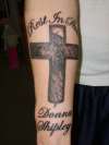 RIP Cross tattoo