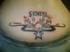 Gemni birth sign tattoo