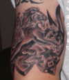 Celtic Knotwork and Lion tattoo