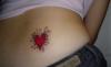 Tim Burton's Voodoo Girl Pincushion Heart tattoo