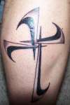 tribal cross - 3rd tattoo