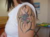 orchid &tribal tattoo