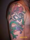 Japanese Samurai & Dragon tattoo