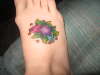 footflowers tattoo
