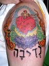 Hearts and Lotus tattoo