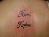 Kids names tattoo