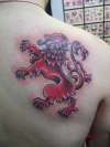 Lion Rampant tattoo