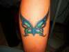Butterfly crap tattoo