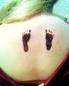 Foot prints tattoo