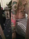 Full sleeve view tattoo