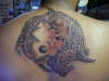 biomechanical dolphin and hammerhead tattoo