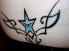 Tribal / Star on Back tattoo