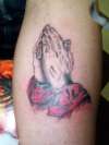 praying hands tattoo