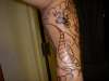 part of the beginning of a new sleeve tattoo