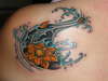 water flower tattoo