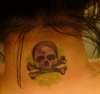 Vampire Skull and Crossbones tattoo