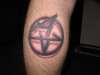 Anthraxagram tattoo