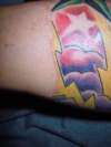 Close up storm tattoo