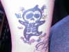 cute skeleton - eternal images,northwich,uk tattoo