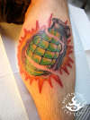 Grenade tattoo