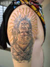 mayan dude tattoo