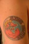 Flying Hellfish (simpsons) tattoo