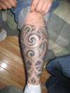 my leg tribal tattoo