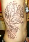 Ribcage tattoo