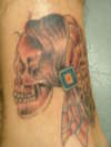 traditonal skull i did '07 tattoo