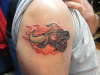 Flames tattoo