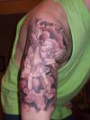 Saint Michael Only half done! tattoo