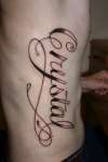 Wife's name tattoo
