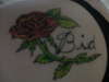 Name and Rose tattoo