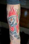 Piston Skull tattoo